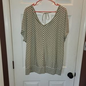 Faded Glory stripped woman top 18w 20w 2x